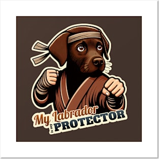 Ninja Labrador Retriever Posters and Art